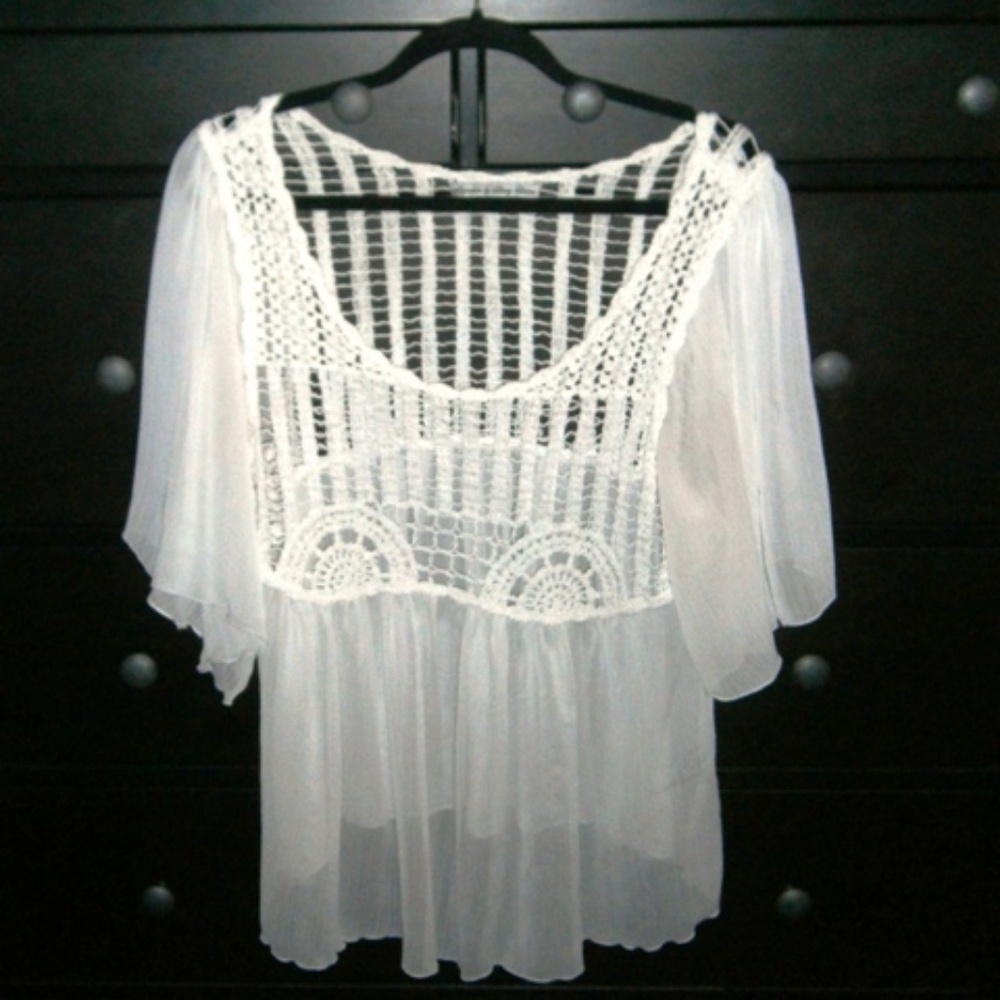 Signature by Larry Levine Sheer Blouse